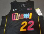 Maillot de Basket #22 Butler Miami Heat 21-22 city ave sponor logo